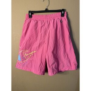 Champion Men's Crinkle Nylon Shorts Reef Pink Size Small